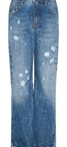 Jeans con strappi e scrippa posteriore (2 anni- 16 anni ) 100% cotone