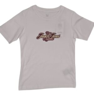 T-Shirt bianca con stampa frontale 100% cotone