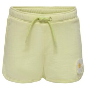 Shorts giallo garzato con elastico in vita 60% cotone 40% poliestere