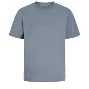 T-Shirt grigia con logo in tinta gommata 100% cotone
