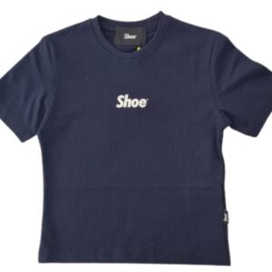 T-shirt blu con logo frontale (3 anni - 7 anni)