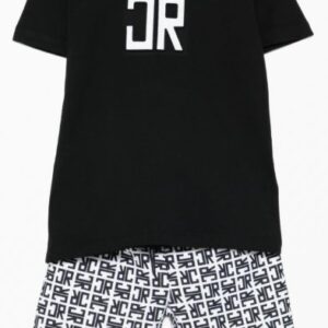 Set t-shirt/bermuda logato (2 anni - 16 anni) 100% cotone