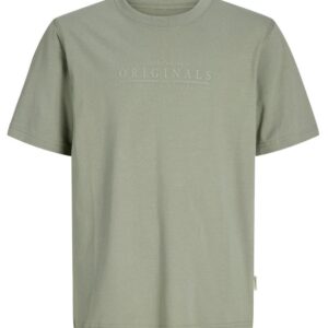 T-Shirt verde con logo in tinta gommata 100% cotone