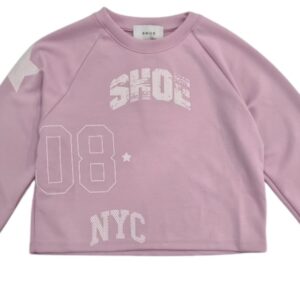 Felpa girocollo rosa (8 anni  - 16 anni)