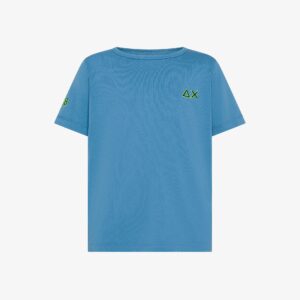 T-shirt in jersey di cotone blu avio (2 anni - 16 anni) 100% cotone