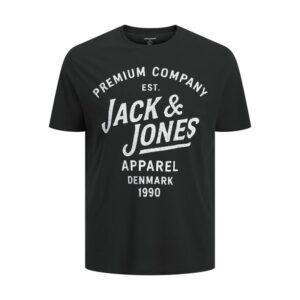T-Shirt nera con big stampa frontale 100% cotone