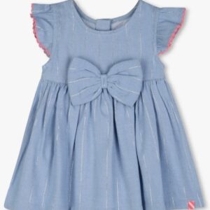 Vestito di jeans morbido e fili argento (3 mesi - 18 mesi) 56% cotone 43% lyocell 1% fibra metallizzata