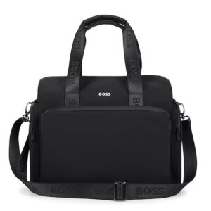 Borsa fasciatoio nera tasche laterali e tracolla regolabile100% poliestere
