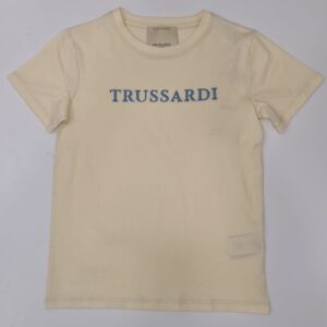 T-shirt panna con scritta (8 anni - 16 anni)100% cotone