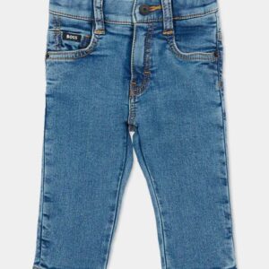 Jeans denim per neonato con logo (6 mesi - 3 anni) 87% cotone 11% poliestere 2% elastan