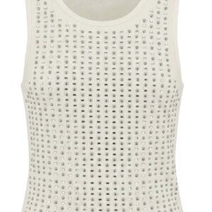 Top bianco con borchie (8 anni - 16 anni) 100% COTONE