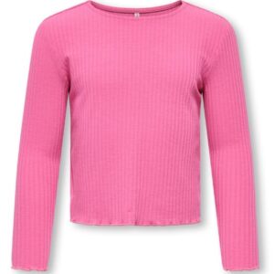 Maglia m/l a costina fucsia 65% poliestere 30% viscosa 5 % elastan