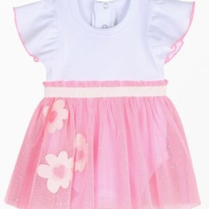 Vestito a body con gonna in tulle (3 mesi - 18 mesi) 100% poliestere