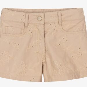 Shorts beige in pizzo (2 anni - 6 anni)65% poliestere 35% cotone