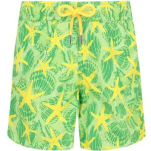 Boxer mare verde con stelle marine (4 anni - 16 anni) 100% poliestere
