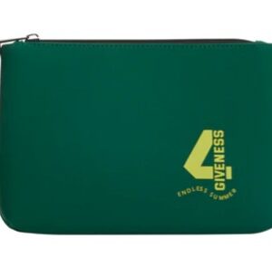 Pochette in neoprene verde