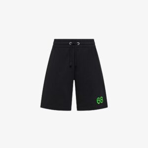 Bermuda in felpa di cotone nero (2 anni - 16 anni) 100% cotone
