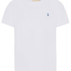 T-shirt bianca con logo piccolo (8 anni - 16 anni)100% cotone
