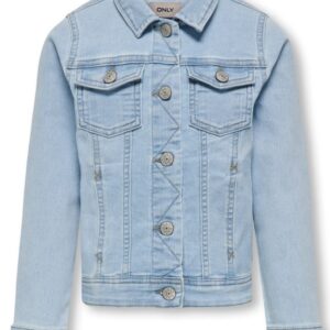 Giubbotto di jeans chiaro 79% cotone 20% poliestere 1% elastan