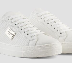 SNEAKER "METAL BRUN" ANIMAL IN PELLE
