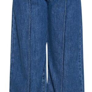 Jeans palazzo bambina Markay lavaggio blu (8 anni - 14 anni) 100% cotone