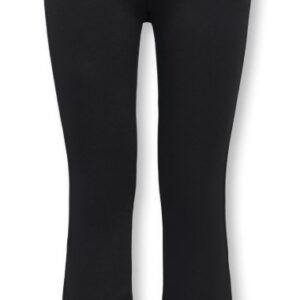 Pantalone a zampa nero 65% viscosa 30% poliestere 5% elastan