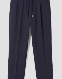PANTALONI BLU REGULAR FIT IN TESSUTO ELASTICIZZATO