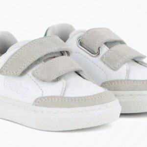 Sneakers bambini in pelle e tela