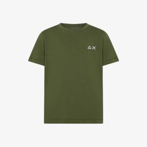 T-shirt a maniche corte in jersey verde scuro (2 anni - 16 anni) 100% cotone