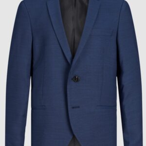 Giacca monopetto bluette slim fit 59% Poliestere, 24% Lana, 16% Viscosa, 1% Elastan