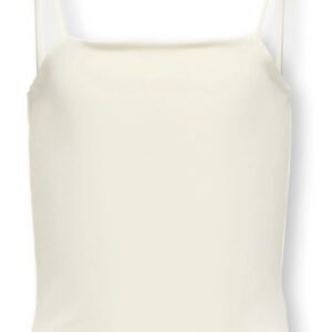 Top panna in lycra con spalline sottili  94% poliammide 6% elastan