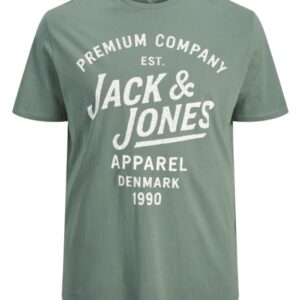 T-Shirt verde con big stampa frontale 100% cotone