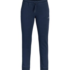 Pantalone tuta blu con elastico in vita 80% cotone 20% poliestere
