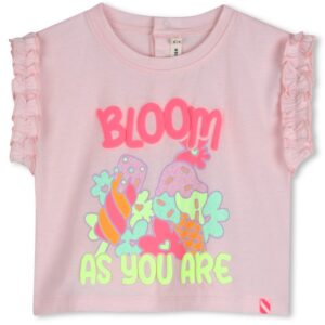 T-shirt rosa con stampa gelati (3 mesi - 18 mesi) - 100% cotone