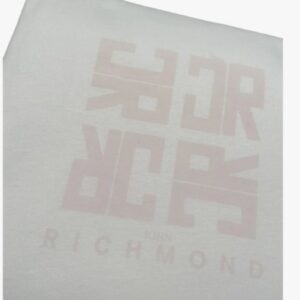 Coperta nascita bianca con logo rosa 100% cotone