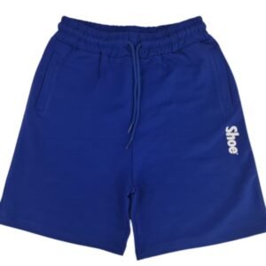 Bermuda jogging royal con logo laterale (8 anni - 16 anni)