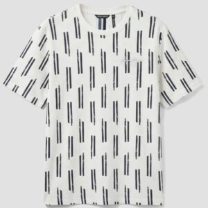 T-SHIRT REGULAR FIT IN JERSEY DI COTONE STAMPA ALL-OVER