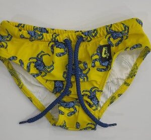 Costume a slip in lycra giallo (4 anni - 16 anni) 82% poliestere 18% elastan