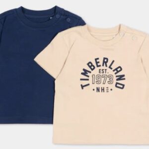 Set di due t-shirt a manica corta in cotone (6 mesi - 3 anni)100% cotone