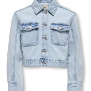 Giubbotto Jeans cropped 100% cotone
