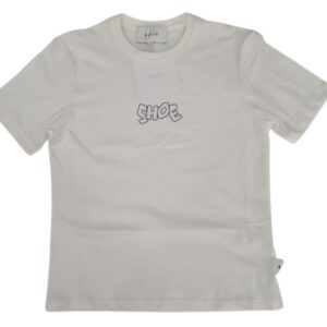 T-shirt bianca con logo frontale (3 anni - 7 anni)