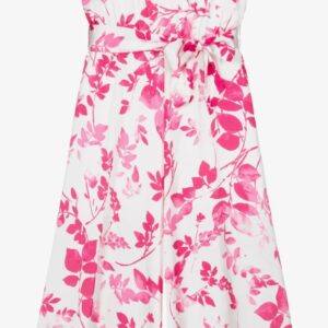 Tuta morbida bianca con disegni fucsia (7 anni - 18 anni)100% poliestere