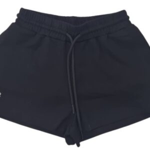 Short nero logo argento (8 anni - 16 anni)
