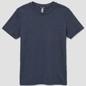 T-SHIRT BLU REGULAR FIT IN JERSEY DI COTONE