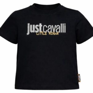 T-shirt nera con stampa (8 anni - 14 anni)100% cotone