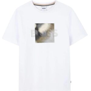 T-shirt bianca con stampa grafica (4 anni - 16 anni) 100% cotone