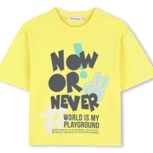 T-shirt gialla con stampa (2 anni - 8 anni) - 100% cotone