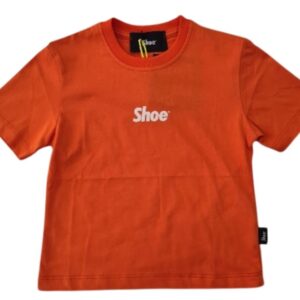 T-shirt arancio con logo frontale (3 anni - 7 anni)