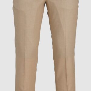 Pantaloni beige da abito regular fit 78% Poliestere riciclato, 17% Viscosa, 5% Elastan