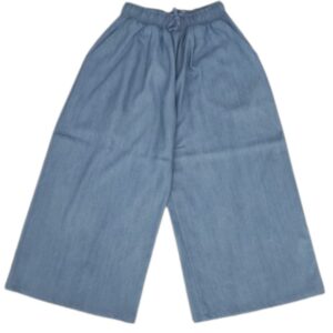 Pantalone largo in tessuto chambray (10 anni - 16 anni)100% tencel